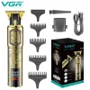 Apartador de cabelo trimmer VGR Professional T9 Trimmer vintage sem fio Máquina de corte de cabelo armário Clipper barba Shaver Trimmer For Men V073