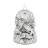 Sacs d'école Silver Sac à dos japonais Harajuku nouée Bow Women 2024 Fashion Niche High-Capacity Travel Sac