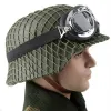 Säkerhet WW2 WWII Nya Tactical Airsoft German M35 Hjälm Luftwaffe Steel Hjälm Black Green Helmet Combat Special Force Safety Helmets