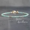 Bracelets Green Aventurine Bracelet, Lucky Bracelet, Gemstone Bracelets for Women, Dainty Bracelet, Real Aventurine Jewelry, Gift for Wife
