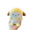 Cute three. Liou Easter Chicken Crossdressing Kuromi Pudding Plush Toy Doll Pendant Keychain Female