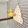 他の鳥の供給オウム粉砕噛むおもちゃの木製トレーニング自然キーボードモルペットの涙のための自然キーボードモル
