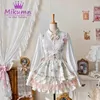 Robes décontractées mikumn harajuku japonais kawaii lolita robe femme douce fleur imprime