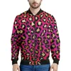 Vestes pour hommes coloré Léopard 3D Veste à glissière imprimée pour hommes Personnalité Sweat Spring Autumn Street Femmes Long Manches manches