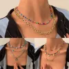 Ожерелья Diezi Vintage Multilayer Imation The Pearl Choker Collece для женщин сладкие девушки маленькие грибные клавиля