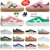 Bold Platform Casual Shoes Cream Collegiate Green Pink Gum White Black Women Sports Trainers Fashion Suede Leather chaussure designer sneakers women