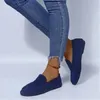 Sapatos casuais Senhoras à venda 2024 Moda Slip Women 'Flats Autumn Round dedo do pé sólido rebanho sólido de salto baixo