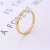 Fashionable Personalized 2mm Curved Surface Inner and Outer Ball Smooth Stainless Steel Versatile Women's Fine Ring Duoduo Jewelry