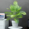 Decorative Flowers 85cm Artificial Tropical Palm Tree Large Plant Leaves Fake Branch Plastic For Home Garden Office Decoration