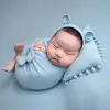 Pillow 3Pcs/Set Photography Clothing Warm Comfortable Cute Shape Infant Sleeping Bag Newborn Soft Sleeping Bag Pillow Bowknot Wraps