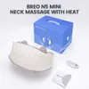 Breo N5 mini nackmassager med värme - elektrisk massager för nack- och axel djup vävnadsmassage - perfekt mors dag gåva för muskelavslappning hemma