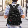 Zaino geek fisica equazioni di viaggio scuola laptop bookbag math science insegnante geometric regalo college studente da daypack borse