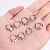 6st 16g septum näsringar septum clicker 316l rostfritt stål näsringar brosk tragus spiral daith örhänge piercing smycken 240423