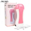 Waxing ANGNYA 1Pcs Paraffin Roller Epilator Wax Heater Machine Pink Hair Removal Depilatory Strips Rollon Waxing Warmer SPA Wax Warmer