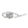 Clips Nieuwe Tie Pin Heren Business Wedding Banquet Daily Gold Color Exquisite Crystal Lock Buckle