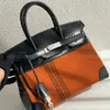 12A1: 1 Designer TOTE -tassen Handgemaakte originele echte lederen niche -kunstkleur bijpassende strepen verfraaid ontwerp luxe handtassen met prachtige doos.
