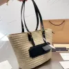 straw beach bags luxury travel woven bag straw designer beach tote designer basket bag large shoulder bags lady designer big bag handbag high quality