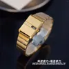 Armbanduhren 2024 Frauenwache Einfache Edelstahluhr Cooler Retro -Stil Square Date Japanische Bewegung als Geschenkkalender