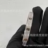 High End Jewelry Bangles do Carter Womens V-Gold Machine Tool CNC CNC Diamond Kwiat Paznokcie Zestaw Ręka Czarna Pełna Para Bransoletka Oryginalna 1: 1 Z prawdziwym logo