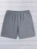 Coton massif confortable Mens Casual Trawstring Loose Shorts avec poches R1 pour Summer Beach Sports 240412