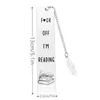 Stainless Steel Reading Book Bookmark Engrave Font Exquisite Page Marker Stationery Learning Gift For Students Teachers