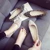 Casual schoenen 2024 Spring ballet flats vrouwen sexy puntige teen slip op loafers boot vrouw ondiep rijden groot formaat 33-43