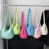 Quilted Tote Bag For Women Korean Puffy Bubble Hobo Bag Lightweight Padding Shoulder Bag Large Capacity Soft Handbag with Zip