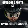 Sunglasses S3 Cycling Glasses Outdoor Sports Sunglasses Mountain Bicycle Glasses Men Women Speed Road Bike Goggles Eyewear TR90 with Box