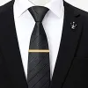 Clips Nouveaux clips Clips Men's Met Metal Coldie Bar Robe Shirts Tie Pin pour la cérémonie de mariage Copper Metal Gold Color Tie Clip Accessoires Man