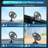 Cell Phone Mounts Holders Car Magnetic Phone Holder Magsafe Ring Dashboard Air Outlet Mount 2 Styles Strong Magnet GPS Bracket for iPhone Samsung Y240423
