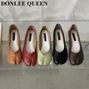 Casual Shoes Split Toe Candy Flats Ballet Woman Slip On Loafers Soft Sole Moccasins Bow-Tie Ballerina Single Tabi Ninja Women