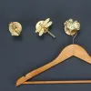 Rails Brass Punchfree Key Hook Rack Holder Animal Plant Wall Hanging Decoration Coat Hat Storage Rack Badrum Kök,