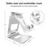 Stands Licheers Tablet Stand for Ipad Aluminium Alloy Adjustable Foldable Tablet Stand Holder Desktop Stand for Ipad Mini/ipad Air