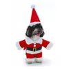 Hundkläder husdjur julkläder jultomten hatt mode rolig stående kostym