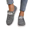 Casual Buty Fashion Women Vulcanize Ladies Flats Wygodny poślizg na mokasynach Wygodne sporne trampki na świeżym powietrzu 2024