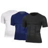 Mens Slimming Shaper Posture Vest Mens Compression T-shirt Body Building Fat Burn Chest Tummy Shirt Slim Dry Quick Under Shirt 240415