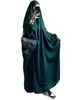 Abbigliamento etnico Ramadan eid con cappuccio Abaya Women Muslim Prayer Abste Jilbab Long Dress Dubai Turchia Islamica Abayas Djellaba Femme