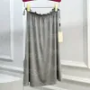 Casual dames rok jurk elastische taille brief luxe designer rokken zomer elegante mode dagelijkse grijze zwarte rokken