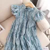 Niche Tie Dyed Chiffon Skirt Summer Design Loose Slimming A Line Small Dress For Women