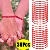 Brins bracelet à cordes rouges tressé à la main 7 nœuds bonne chance corde tresse bracelets bracelet pour couple accessoires de bijoux amulet en couple