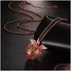 Pendant Necklaces Diffuser Pendants 4 Colours Angel Wings Aromatherapy Necklace Essential Oil Fashion Jewelry Drop Delivery Dhz90