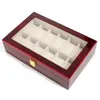 Watch Boxes 23561012 Grids Luxury Wooden Organizers Wood Holder for Men Women Watches Jewelry Display 240412