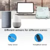 Control Tuya Smart WiFi 4 Channel Relay With Temperature Humidity Sensor Passive Dry Contact Switch RF433 Alexa Alice Compatible