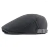 Berets Fashion Men Spring осень зимняя британское стиль сетка Sboy Beret Stat