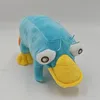 28CM New Simulated Blue Perry The Platypus Plush Toys Anime Stuffed Animals Duck Dolls Boys Girls Christmas Birthday Gifts
