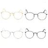Zonnebrillen Frames Vintage Men Dames Liepglas Ronde frame Clear vol voor RIM Spectacles Eyewear Opt Drop