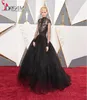 Dorith Mous Red Carpet Dresses 2019 Oscar High Neck Sheer Lace Evening Dresses Long Sleeves Ball Gown Long Celebrity Dresses6951213