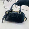 Factory High Quality Trend Brand 2024 New Miuu Home Bowling Leather Bag Large Capacity Boston Pillow Fashionable Handheld Crossbody