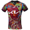 Men Jersey Brisbane Mustang Casa nativa fora de manga curta Broncos Rugby