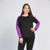 Pannello da donna con camicie a magliette maniche raglan plus size in stile BF Shirt top